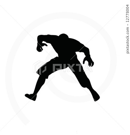 man silhouette isolated on white background 12778004