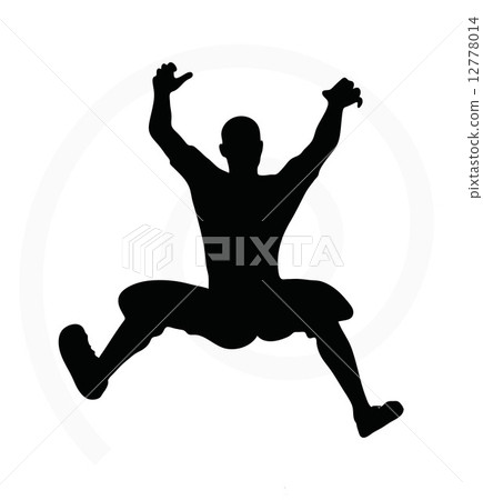 man silhouette isolated on white background 12778014