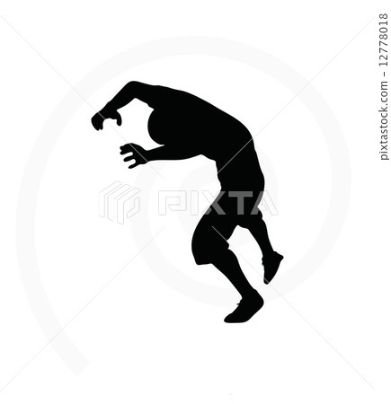 man silhouette isolated on white background 12778018