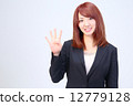 辦公室女士指著西裝（4） 12779128