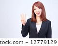辦公室女士指著西裝（3） 12779129