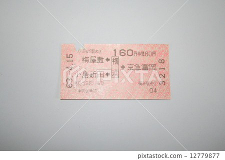 Ticket ticket of Keikyu Line Ticket ticket of Keikyu Line 12779877