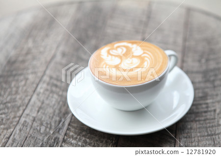 coffee on wood background 12781920