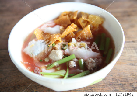 Thai food Tom yum noodle in Thai style 12781942
