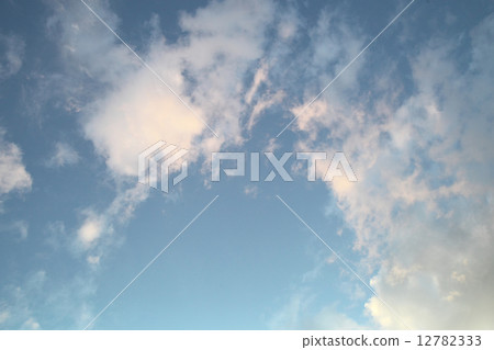 Blue sky in sunset 12782333