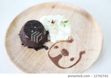 Chocolate Lava Cake with ice cream Chocolate Lava Cake with ice cream 12782582