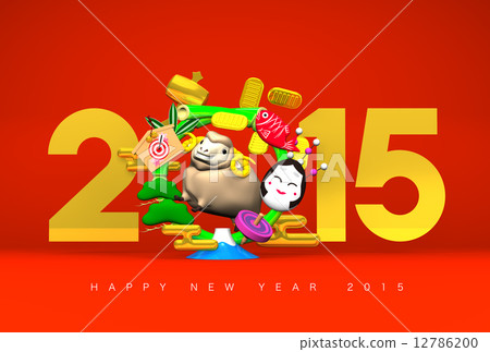 new year's card, sheep, shepherd 12786200