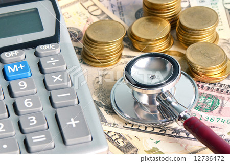 Checking money status in financial concept and healthcare concept. 12786472