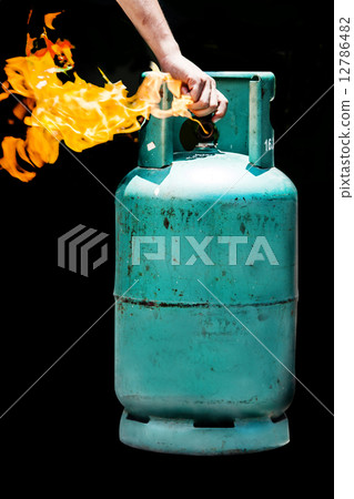 close switch the gas balloon on fire burning close switch the gas balloon on fire burning 12786482