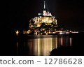 聖米歇爾山夜景 12786628
