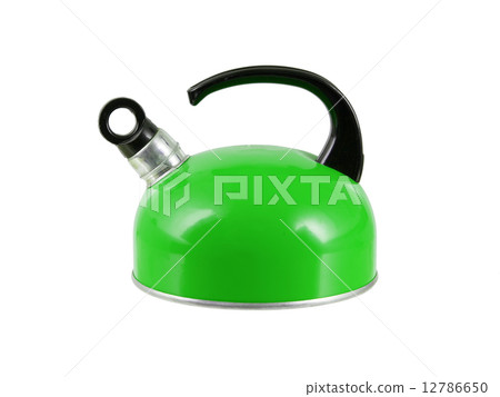 Green kettle isolated Green kettle isolated 12786650