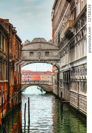 Bridge of Sighs in Venice, Italy 12788126