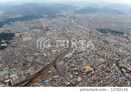 Aerial photograph of Okayama city 12788136