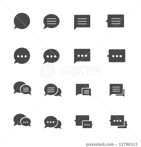 Speech bubble icons 12790315