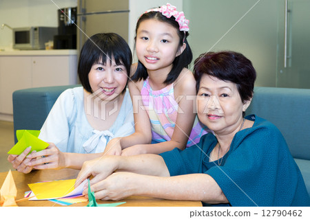 Family time - origami 12790462