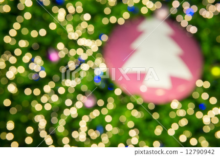 Abstract circular bokeh background of Christmas light 12790942