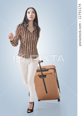 traveling Asian woman traveling Asian woman 12791174