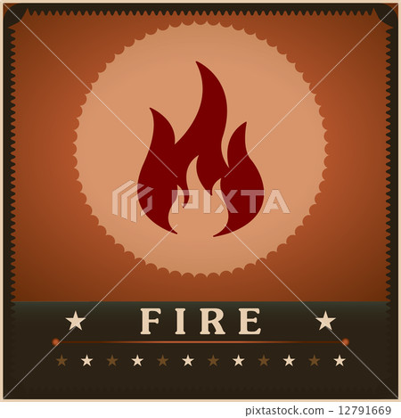 Fire flame vector poster creative design template 12791669