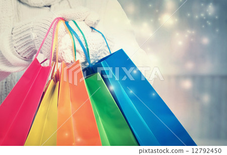Colorful shopping bag 12792450
