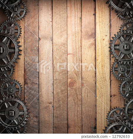 gear wheels on wood gear wheels on wood 12792633