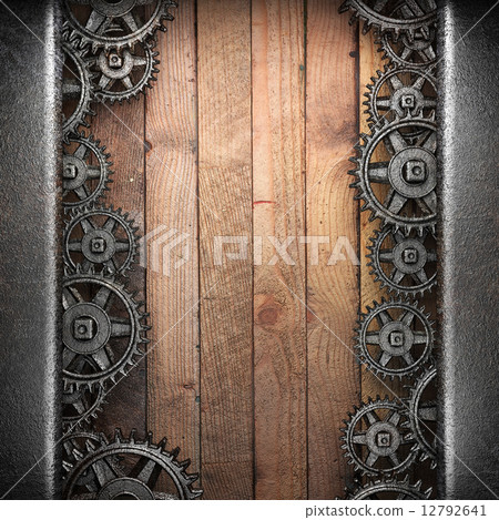 gear wheels on wood 12792641