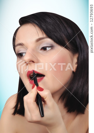 girl makeup lips 12793693