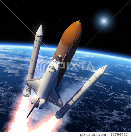 Space Shuttle Solid Rocket Boosters Separation 12794482