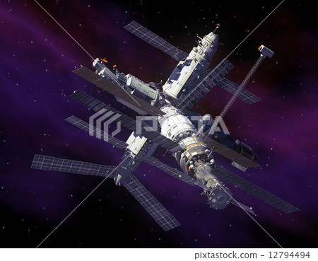 Space Station in Space 12794494