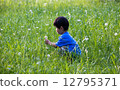 Children and dandelions 12795371