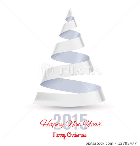 Ribbon Christmas tree. 12795477