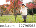 Infants and autumn leaves 12796568