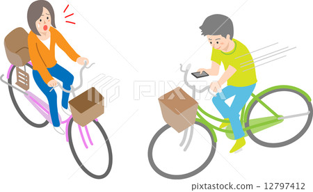 Bicycle Driving Manner 12797412