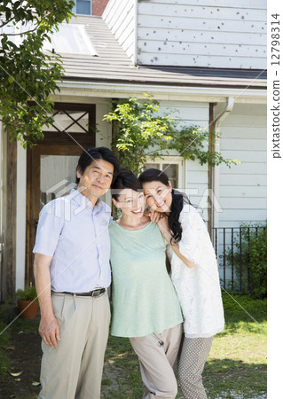 Stock Photo: middle and old aged, men and women, man and woman