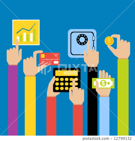 Business hands money 12799132