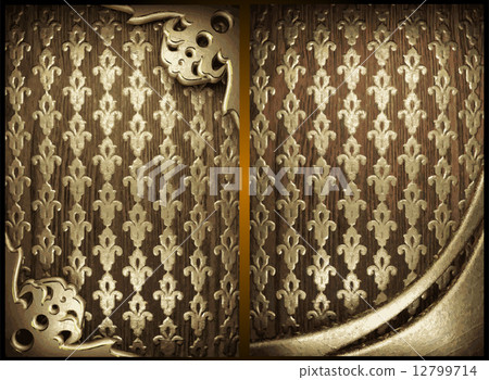 vector gold on wood background vector gold on wood background 12799714
