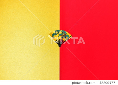 New Year's card material gold red postcard template 12800577