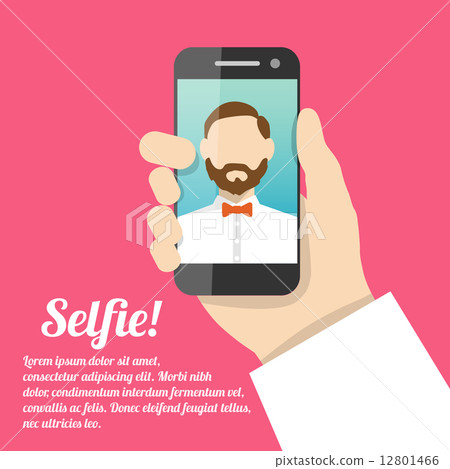 Selfie self portrait poster 12801466