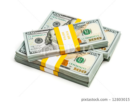 Bundle of 100 US dollars 2013 edition banknotes Bundle of 100 US dollars 2013 edition banknotes 12803015