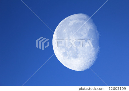 Big moon in the night blue sky. Big moon in the night blue sky. 12803109