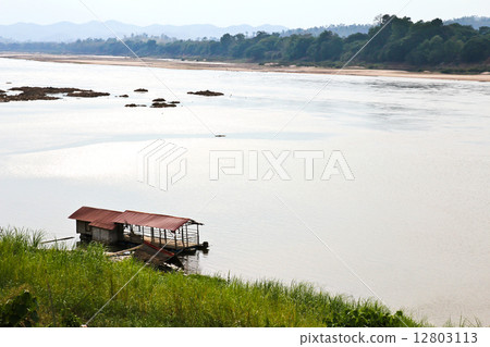 Mekong River view take from Chiang Khan ,Thailand Mekong River view take from Chiang Khan ,Thailand 12803113