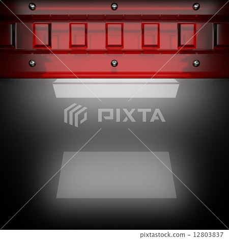 metal background with red glass 12803837