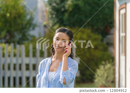 Smartphone and ladies Smartphone and ladies 12804912