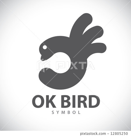 OK bird symbol icon - Stock Illustration [12805250] - PIXTA