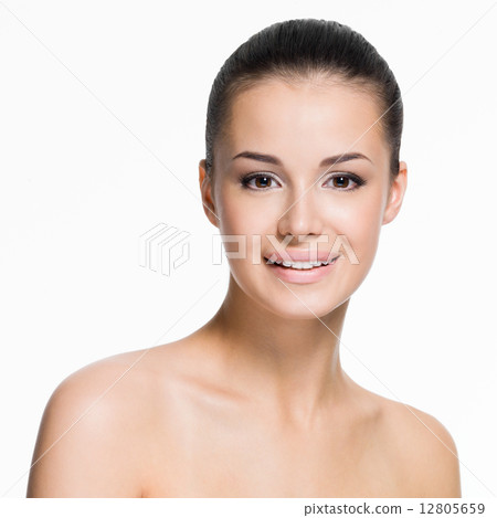 Beautiful face of  smiling woman 12805659