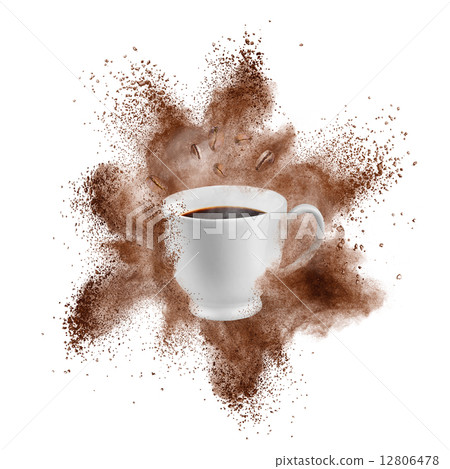 White powder explosion isolated on black White powder explosion isolated on black 12806478