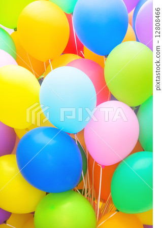 Multicolored Balloon Background Multicolored Balloon Background 12808466