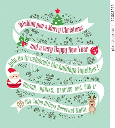christmas card design background 12808953
