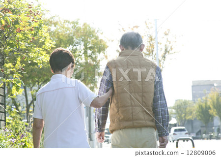 Caregiver and care recipient Caregiver and care recipient 12809006