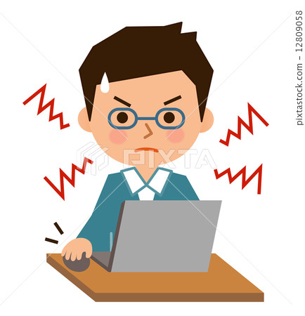 3 Life Male glasses personal computer trouble 12809058