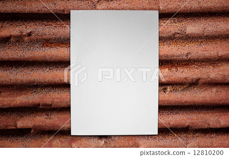 Paper on corrugated iron Paper on corrugated iron 12810200